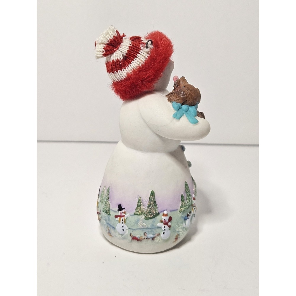 2022 Hallmark Keepsake Ornament Snowtop Lodge Special Edition Snowman Puppy Dog - Picture 4 of 10